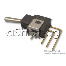 Микроключ с лост 16мм,0.1А/28VAC,3-изв.2-пол.ON-(ON)за монтаж на панел,NKK Switches A1-R