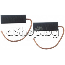 Графитна четка за електромотор 6x8x30 с медни изводи за прахосмукачка ,Samsung ,LG и други