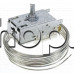Термостат за фризер с осезател -2.0м, и сигнал за аларма,3-изв. x 6.35mm,3-4 6A/250VAC,3-6 0.1A/250VAC,K54-P1102/001 Ranco