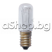 Крушка-лампа 7W/220VA E14,d17x32/51mm от сушилня,Electrolux EDC-5371/5366,Zanussi,AEG LTH-57800/58800/59800