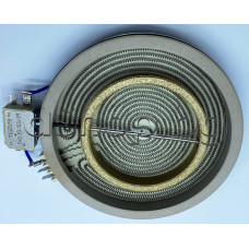 Бързонагряваща плоча двойна d200x32мм,1700/700W/230VAC,с вграден терморегулатор за керамичен плот,7-изв. x 6.35mm ,Beko CE-68201