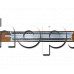 Нагревател 680x102x58mm.тип ребро X-type 2000W/230VAC с кабели  за конвектор,TESY CN 02/201 MAS