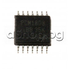 IC,24-Bit,96-kHz Sampling,Single ended Audio Digital-to-Analog Converter,14-TSSOP Burr-Brown PCM1808PWR