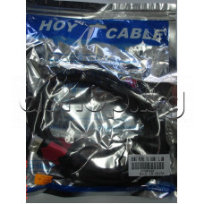 Кабел HDMI-A-мъжки куплунг към mini HDMI-C-мъжки куплунг-кат.1-позлатен 1.5м,HOY