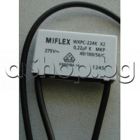 Филтриращ кондензатор 0.22uF/275V~(WXPC-224K X2) от прахосм.,Zelmer/819.5.G01SK K-LITE