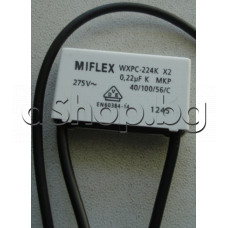 Филтриращ кондензатор 0.22uF/275V~(WXPC-224K X2) от прахосм.,Zelmer/819.5.G01SK K-LITE