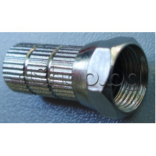 F-Конектор мъжки прав d6.5 mm с гумен пръстен за кабел- RG6,CT100,3/X/289