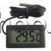 Термометър с LCD-дисплей за вграждане и сензор -50 до +70°C,±1%/+1°C,2xLR44,Elitech TPM-10F