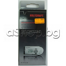 Тестер за всички видове сухи и акум.батерии цилиндр. и бутонни 1.5 и 12V с LCD дисплей,Voltcraft MS-229