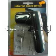 Инфрачервен-лъчев термометър -20 до +500°C,±1%,резол.0.1°C,9VDC,LCD-дисплей,авт.обхвати