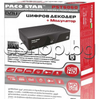 Цифров ефирен HD приемник PACOSTAR PST6060+Модулатор за свързване към стар телевизор