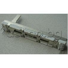 Потенциометър-20кom, стерео логаритмичен-плъзгач,60x9x7mm,за печатен монтаж LIN 60MSO 20K