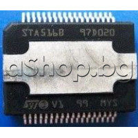 IC ,60V,6A,quad power half bridge,2x40W(4x20)/10%/32V/8om,DDX,PowerSSO-36(slug up) ,STA516 STMicroelectronics