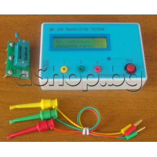 Многофункц.тестер за транзистори,диоди,тиристори и др.с автом.идентификация,ESR-meter