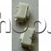 Tact switch,6x3.5x4.3mm-правоъгълен бутон 3x1.5x1.5мм-бял,2-изв.за хоризонтален монтаж,SMD-с 2-пъпки отдолу,TMR-1