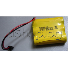 Акумулаторна батерия NiCd,AAx3,3.6V/600mAh,49x14.7x57mm,за безж.телефон с кабел,жълта,Enerkiel