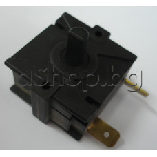 Ключ ротационен двупозиционен с 2 извода x 6.35mm.ос d6x11.5mm за бойлер,13(3)A 250VAC ,2106X ,Tesy GCU-1020K51