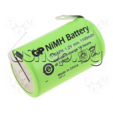 Ni-MH Акумулаторна батерия тип-S,1.2V/1100mAh,d16.5x29mm,2/3A,GP 110AFH