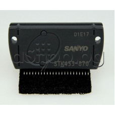 IC ,4xNF-E,classAB,±50V,4x60W(2-20kHz)0.4%THD,±44V/6-8om),23-SIL,STK433-870N-E