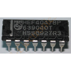 CMOS-IC,Monostable/Astable Multivibrator,14-DIP,HEF4047BP