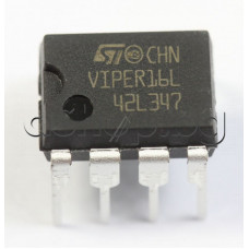 IC ,Fixed frequency VIPerTM plus family,85-265VAC 1W,800V,60kHz,7/8-DIP, STMicroelectronics VIPer16LN