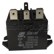 Реле за МВП 240VAC/12kOm, 4-изв.JQX-13F,AC 220V,15A/250VAC,30x35x28mm,с фланец,LG CMA-894DD