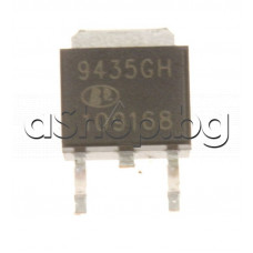 P-MOS-FET-enhan.,30V,20A,50mom,12.5W(25°C),TO-252,(smd)code:9435GH,Advanced Power Elec.