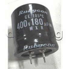 180uF/400V,Електролитен кондензаторрадиален,Rubycon MXR,snap-in,d30x30mm,-25..+105°C 180uF/400V,Електролитен кондензаторрадиален,Rubycon MXR,snap-in,d30x30mm,-25..+105°C
