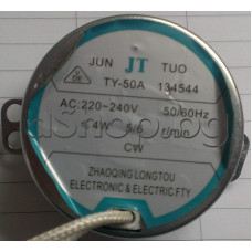 Мотор за чиния на МВП,230VAC,50/60Hz,5-6rpm,4W,CW,Ос d7x12mm-метална скосена,JT