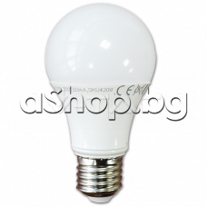 LED крушка A60 стандартна с едисонова резба 100-240V/10W,0.1A,810lm,2700K,цокъл E27,GE