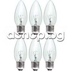 Лампа тип свещ 40W/240VAC с цокъл-Е14 ,d35x100mm,Avide 320lm,2700K ASC14WW-40W