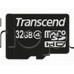 Флаш памет-карта 32.0GB-Micro SDHC card,class-4,Transcend