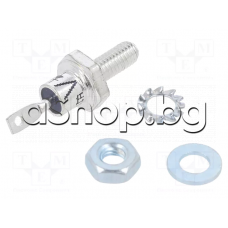 SI-Di,Gl,1200V,25A(300App),M6x12mm,DO-4,катод на корпус ,ZX 25 A-12