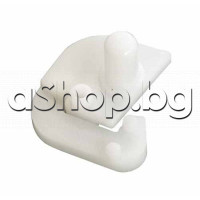 Пластмасова панта-лява тип пета, бяла за врата на хладилник,Ariston EDF-335X ,Indesit,Whirlpool
