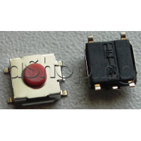 Tact switch,6.5x6.5x2.0mm,бутон d3x1.0мм,4-изв.за хоризонтален монтаж,SMD-вариант