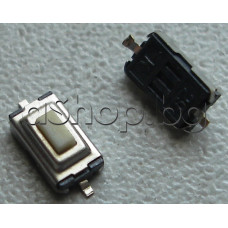 Tact switch,6x3,8x2.5mm,бутон 0.5мм,2-изв.хориз.монтаж-миниатюрен,SMD
