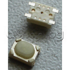 Tact switch,4.3x3.2x2.6mm,бутон 0.5мм,4-изв.хориз.монтаж-миниатюрен,SMD