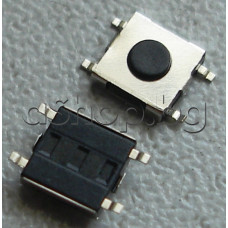 Tact switch,4.5x4.5x1.5mm,бутон d2x0.3мм,4-изв.за хоризонтален монтаж,SMD-вариант