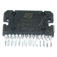IC,4xNF-E,28V,6A,4x40W-2oM,(4x28w/14.4V/4om),BTL,Full I2C-Bus driving,25-SQL,TDA7563 ST Microelectronics