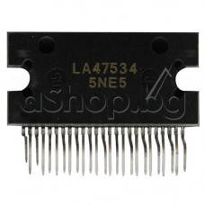 IC,Car stereo-4xNF-E,18V,4.5A,4x48W(BTL,14.4V/4om/1kHz),25-QILP