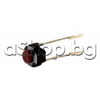 Микробутон 5.8x5.8xH4mm tact switch - кръгъл с бутон H1.2mm, с два извода x15mm,растер 5мм. за панела на  SONY Shake-X30/50/70D,CDX-C490