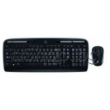Безжична клавиатура к-т с оптична мишка,Logitech Wireless Combo MK330,Свързване тип USB