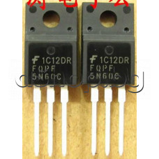 MOS-N-FET-e,600V,4.5A,33W,<2 om(1.8A),TO-220F,FQPF5N60C Fairchild