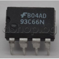 IC-Memory,3-Wire 4k,512x8 or 256x16 Bit,I2C-Bus,5V,8-DIP ,Fairchild 93C66N