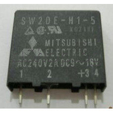 Електронно реле,управление 9-18VDC,товар 75-264VAC,0.1-2A/50/60Hz,H20x24.5x4.5мм,Mitsubishi SW2DE-H1-5