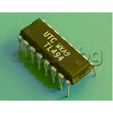 IC, PWM Controller,42V,0.25A,16-DIP,UVX TL494