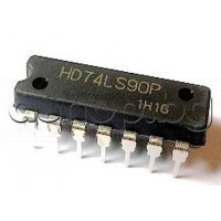 TTL-IC,Decade Counter,14-DIP ,Hitachi HD74LS90P