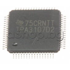 IC,Audio power amplifier stereo class-D15W,64-HTQFP Texas Inst.