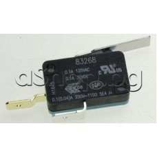 Микроключ 6.5x20mm с лост,НО,0.1(0.04)А/250VAC,2-изв.x6.35mm за кафеавтомати,Saeco ,Philips HD-8642/8643