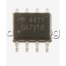 P-channel,MosFET,30V,8A,3W,<24.5mom(5A),8-MDIP/SOP,Alpha & Omega Semi.